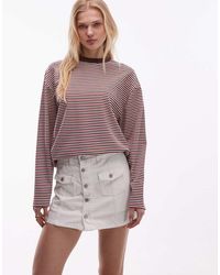 Levi's - Button Front Denim Skort - Lyst