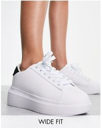Truffle Collection - Wide Fit Chunky Sole Trainers - Lyst