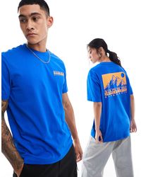 Napapijri - Camiseta azul nalu - Lyst