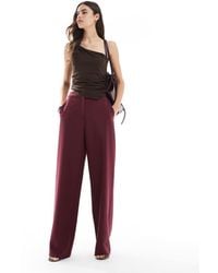 ASOS - Tall Tailo Relaxed Straight Leg Trousers - Lyst