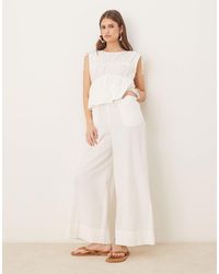 ASOS - Double Layer Jumpsuit With Gathered Bust Detail - Lyst