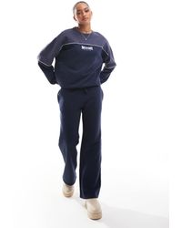 Hollister - Joggers De Pernera Recta Con Panel En Contraste Y Logo De (Parte De Un Conjunto) - Lyst