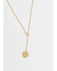 ASOS - Waterproof Stainless Steel Sun Pendant Necklace - Lyst