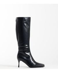 Glamorous - Square Toe Heeled Knee Boots - Lyst