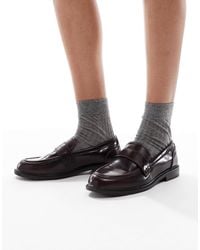 SEQWL Wide Fit - Cadilliac Penny Loafers - Lyst