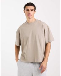 4505 - Heavyweight Cotton Boxy Oversized Drop Shoulder T-Shirt With Quick Dry Finish - Lyst