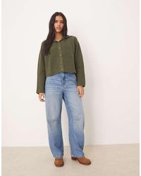 ASOS - Sailor Collar Fisherman Rib Cardigan - Lyst