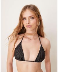 OOSC - – black tiger – triangel-bikinioberteil - Lyst
