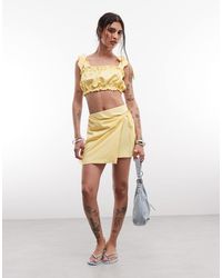 ASOS - Tie Side Wrap Skort Co-ord - Lyst