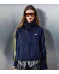 adidas Originals x ASOS - Oversized Funnel Neck Shirt - Lyst