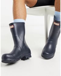 Hunter mens short wellington boots Clearance