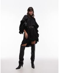 & Other Stories - Long Sleeve Floaty Midi Dress With Ruffle Detail - Lyst