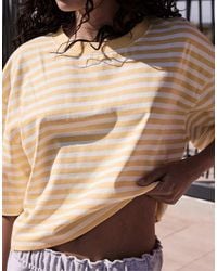 Stradivarius - Striped Short Sleeve T-shirt - Lyst