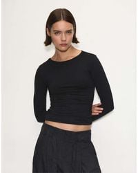 Pull&Bear - Polyamide T-shirt With Open Back - Lyst