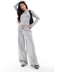 Miss Selfridge - Zachte Broek Met Wijde Pijpen En Trekkoord - Lyst