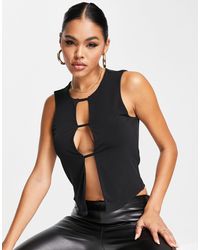 ASOS - Tank Top With Front Strap Detail - Lyst