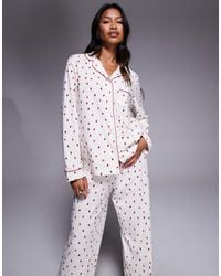 Boux Avenue - Fleece Long Sleeve Top & Pants Pj Set - Lyst