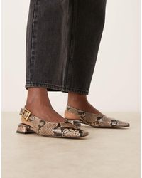 ASOS - Loretta Chisel Toe Slingback Ballet Shoes - Lyst