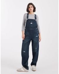 Levi's - – denim-latzhose im used-look - Lyst