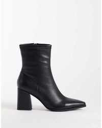 SIMMI - Simmi London Bark Block Heeled Ankle Boots - Lyst