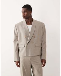 ASOS - Recht Double Breasted Colbert Met Sjaalkraag En Overslag - Lyst