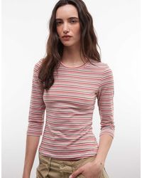 Monki - 3/4 Sleeve Top - Lyst