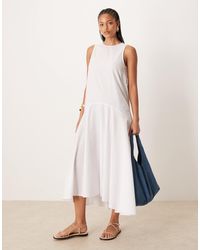ASOS - Asos Design Tall Sleeveless Drop Waist Maxi Dress - Lyst
