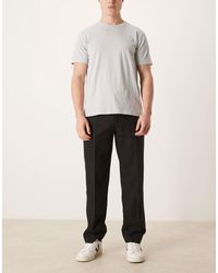 ASOS - Straight Leg Wool Blend Dress Pants - Lyst