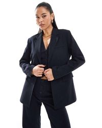 Pull&Bear - Oversized Blazer With Back Strap Detail Co-ord - Lyst