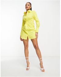 Something New - Cut Out Shirt Dress - Lyst