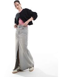 Dr. Denim - Myra Midi Denim Skirt With Front Split - Lyst