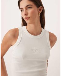 Calvin Klein - Monogram Rib Tank - Lyst