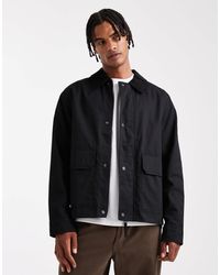 Jack & Jones - Worker Jacket With Corduroy Collar - Lyst