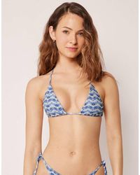 Calzedonia - Triangle Bikini Top Reflection - Lyst