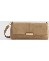 River Island - Bar Flap Over Clutch Bag - Lyst