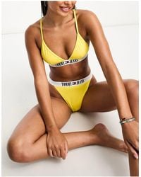 Tommy Hilfiger - Tommy Jeans Archive Triangle Bikini Top - Lyst