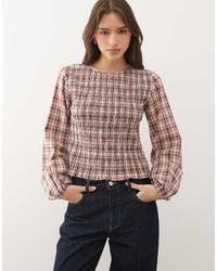 Noisy May - Long Sleeve Smock Top - Lyst