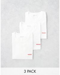 BOSS - Hugo – bodywear – 3er-pack t-shirts - Lyst