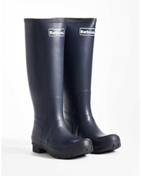 Barbour - Abbey Tall Wellington Boot With Logo Detail - Lyst