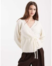Vero Moda - Tie Waist Knitted Cardigan - Lyst