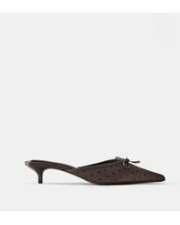 Pull&Bear - Polka Dot Mule Heels - Lyst