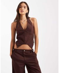 Collusion - Tailored Fitted Waistcoat Corset - Lyst