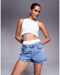 The Couture Club - Denim Shorts - Lyst