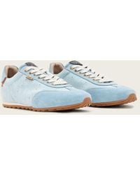 AllSaints - Liam Low Top Denim Trainers - Lyst