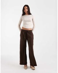 Hollister - Cosy Wide Leg Trousers - Lyst