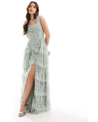 Maya - Embellished Sleeveless Maxi Dress - Lyst