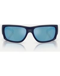 Arnette - – flipside – rechteckige, polarisierte sonnenbrille mit dunkeler, matter oberseite/in glänzend mit verspiegelten gläsern - Lyst