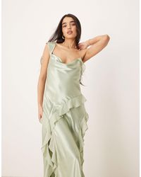 For Love & Lemons - Sawyer Maxi Dress With Ruffle Detail - Lyst