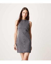 Calvin Klein - Denim Mini Dress - Lyst