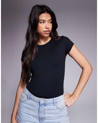 ASOS - Body A Maniche Corte Sinuoso - Lyst